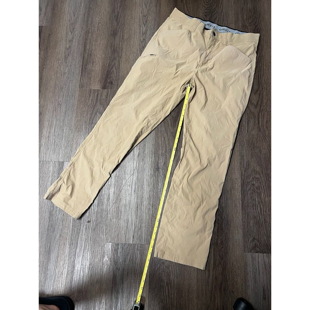 Orvis Men's Outdoor Utility Hiking Travel Pants Tan Beige 36x32